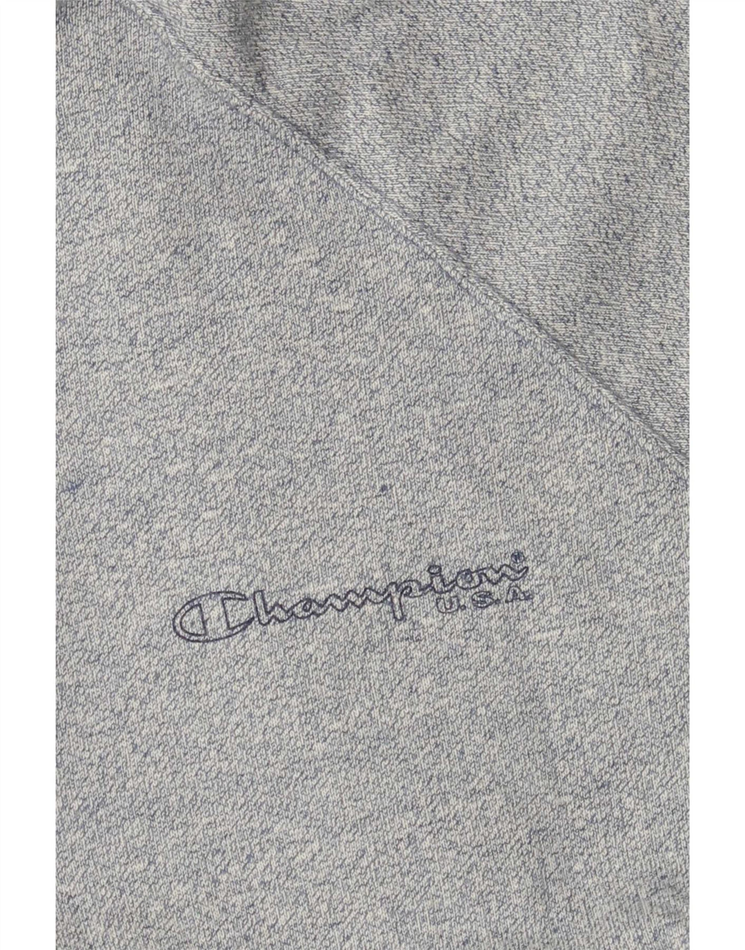 Champion Herre Zip Neck Sweatshirt Jumper Large Grå
