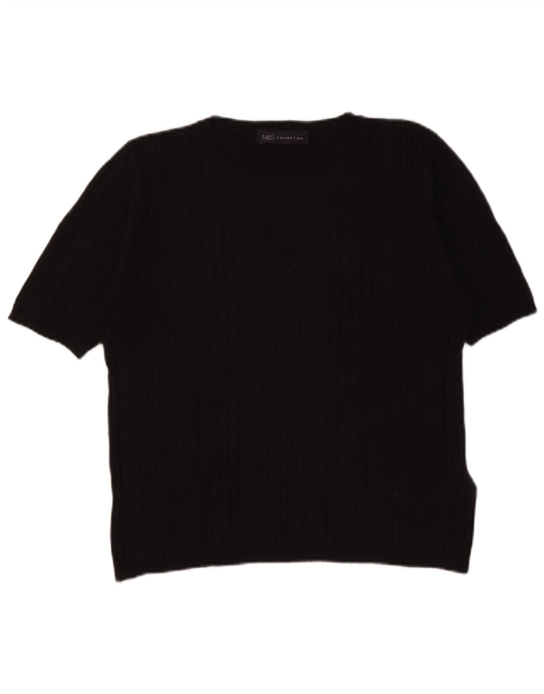 Marks & Spencer Dame sweater med rund hals DK 12 Medium Sort