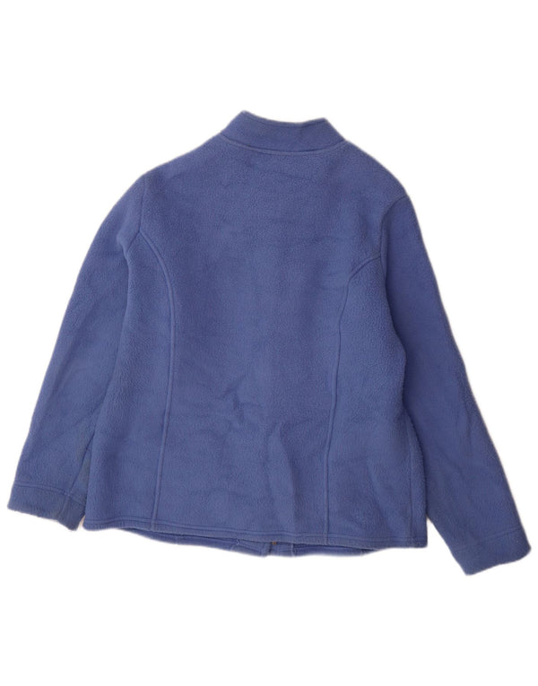 Marks & Spencer Fleecejakke til kvinder UK 14 Stor blå polyester