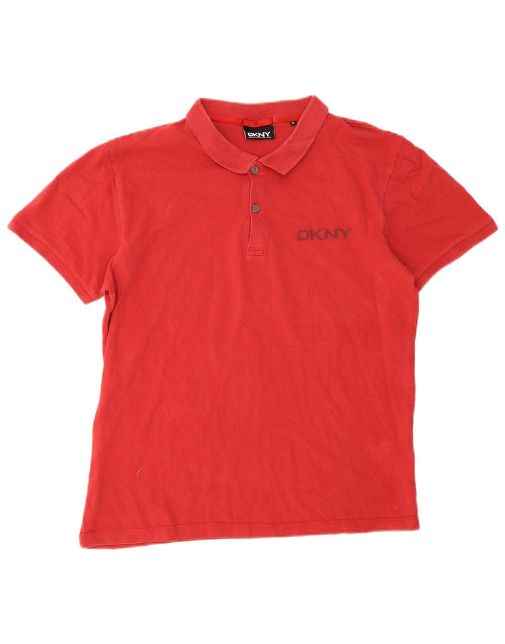 Dkny Herre Polo Shirt XL Rød Bomuld