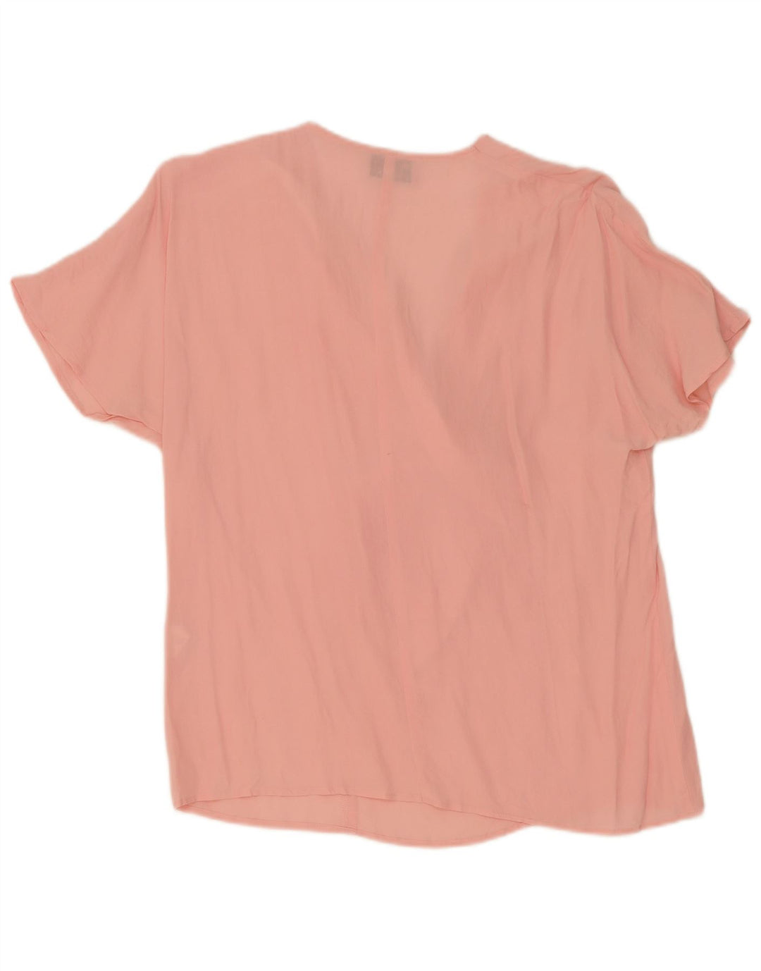 Vintage Dame Bluse Top IT 46 Large Pink Acetate