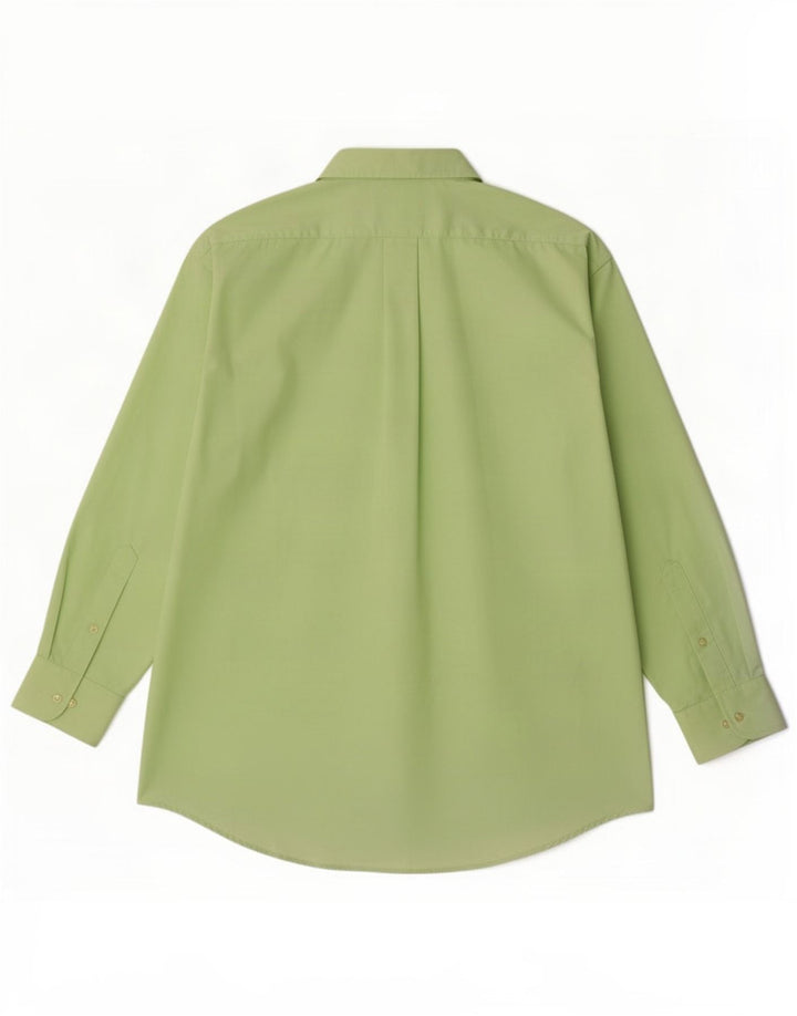Chaps Herre Regular Fit skjorte str. 16 1/2 Large Green Cotton