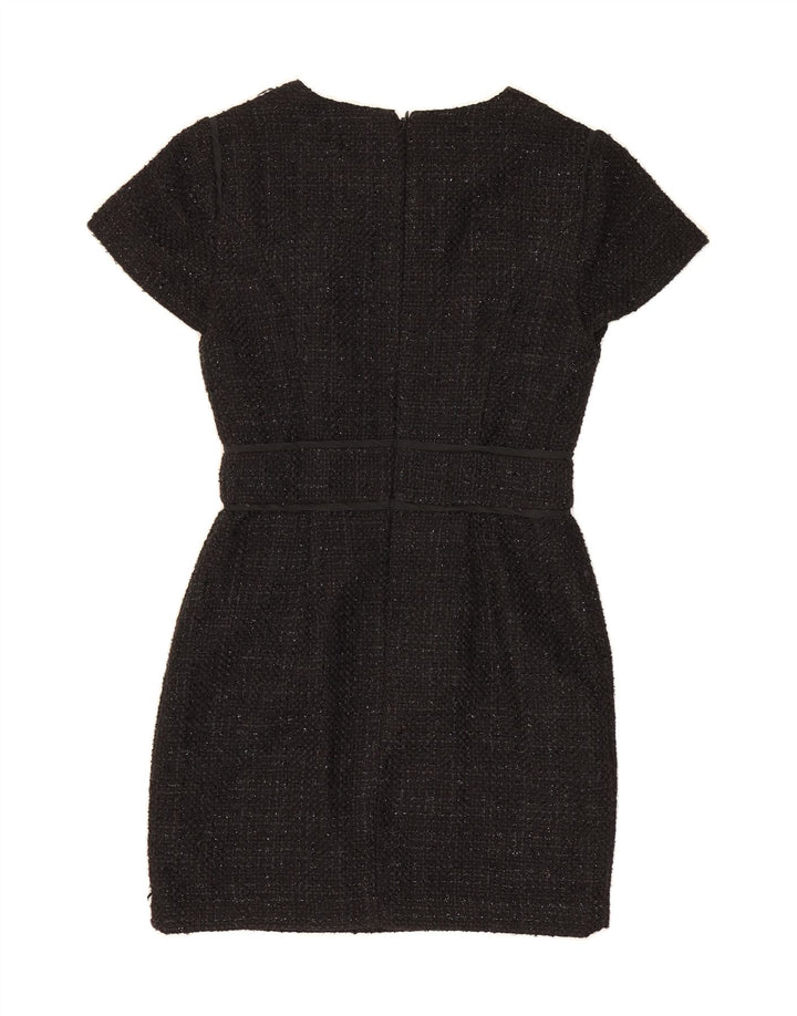 TOPSHOP Womens Sheath Dress UK 10 Small  Black Polyester Vintage Topshop and Second-Hand Topshop from Messina Hembry 