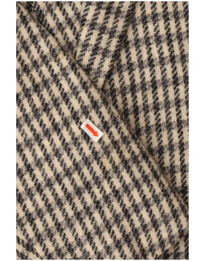 DEI FILZI Herre 3-knaps blazerjakke IT 48 Medium Grey Houndstooth