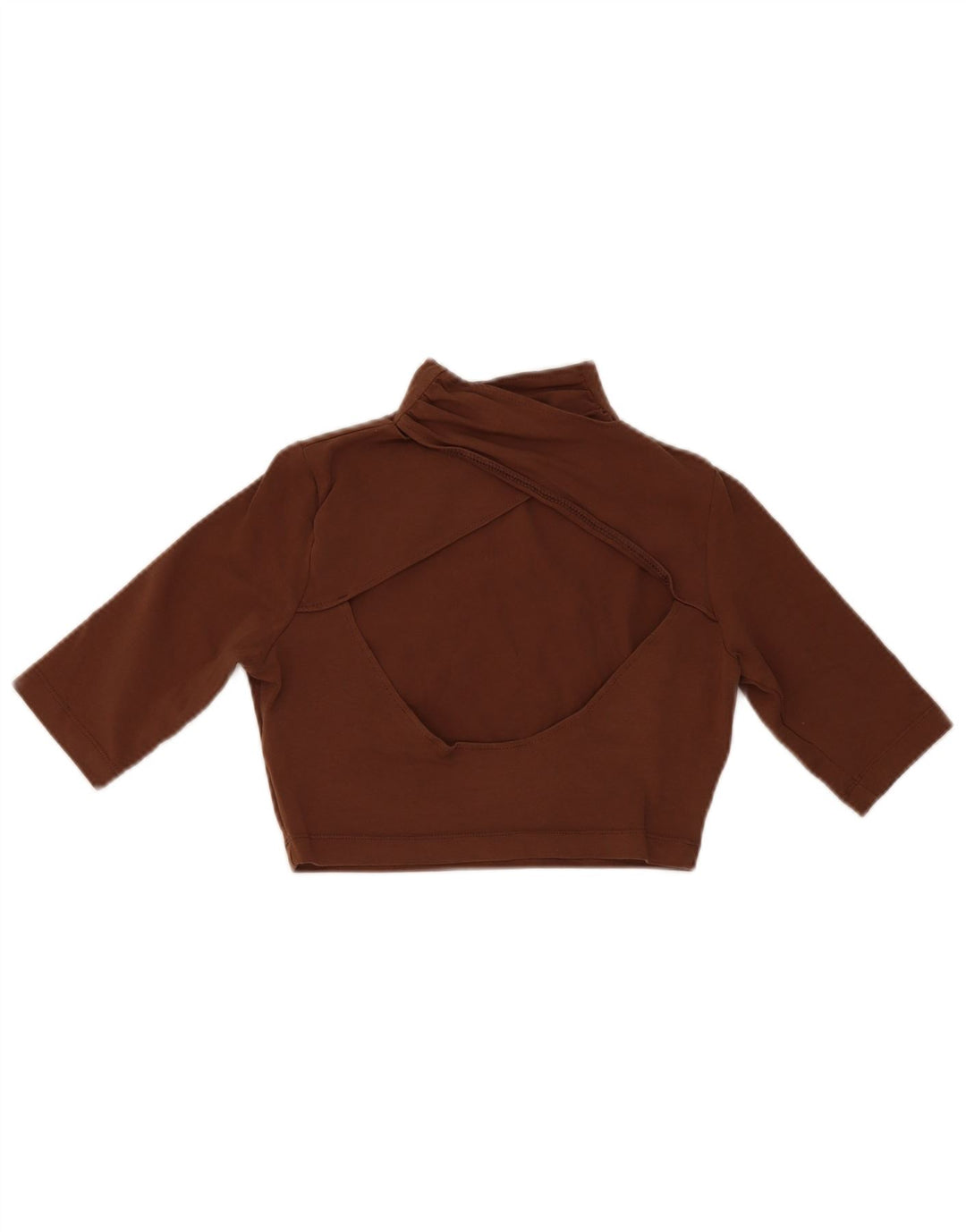 Puma Womens Crop Top UK 10 Lille brun bomuld