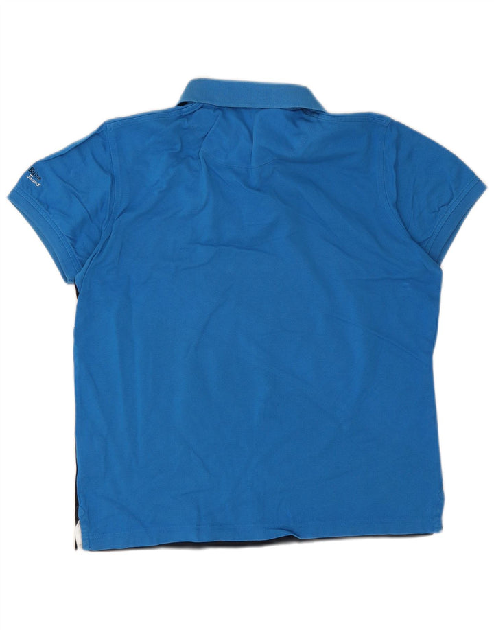 Harmont & Blaine Polo Shirt til mænd, lille blå farveblok bomuld
