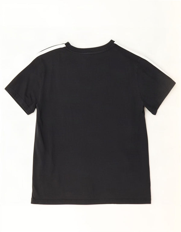 Adidas Dame T-Shirt Top UK 20/22 XL Sort Bomuld
