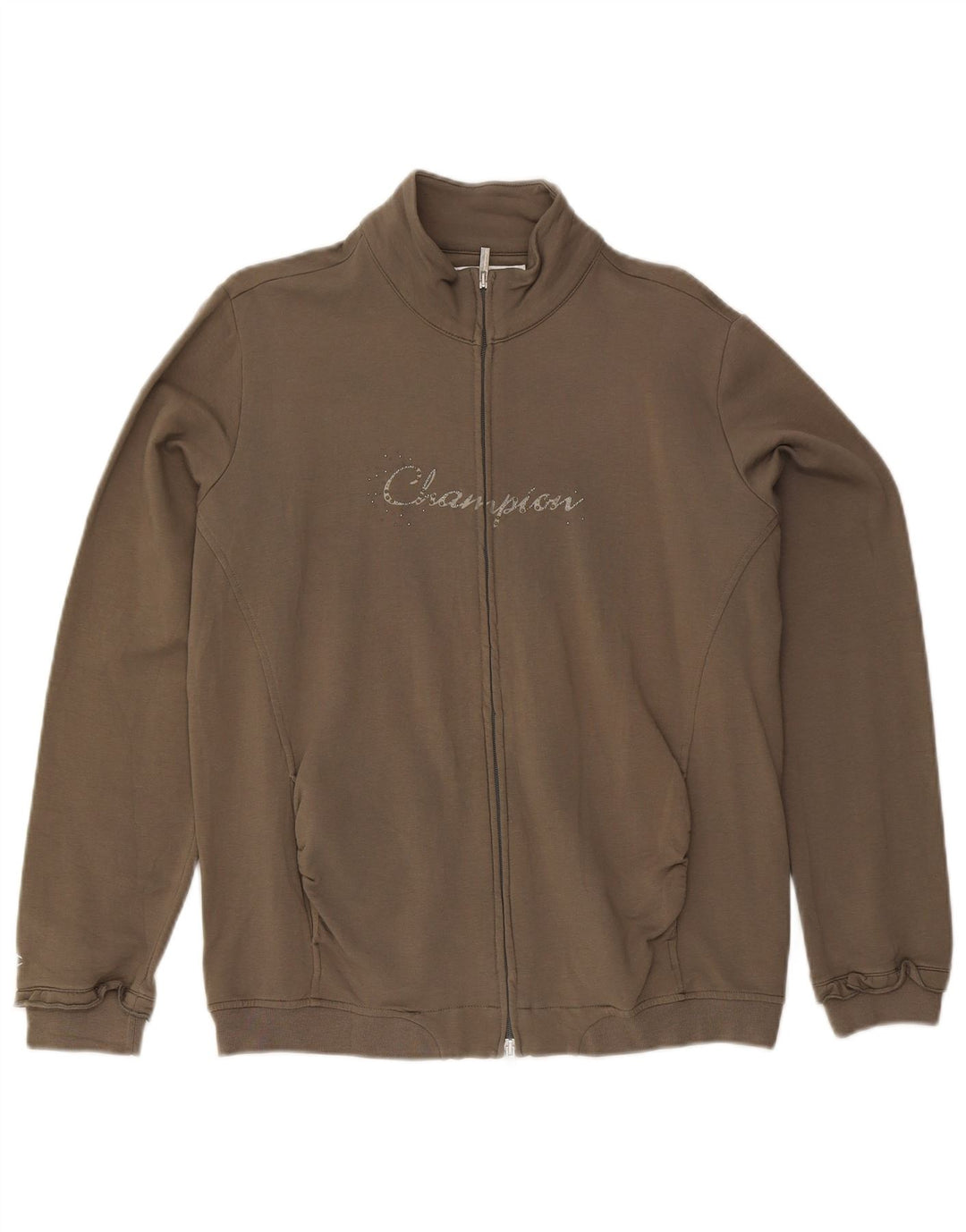 Champion Dame grafisk træningsdragt Topjakke UK 18 XL Khaki