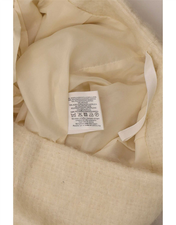 Topshop Damestrik mininederdel UK 12 Medium W28 Beige Uld