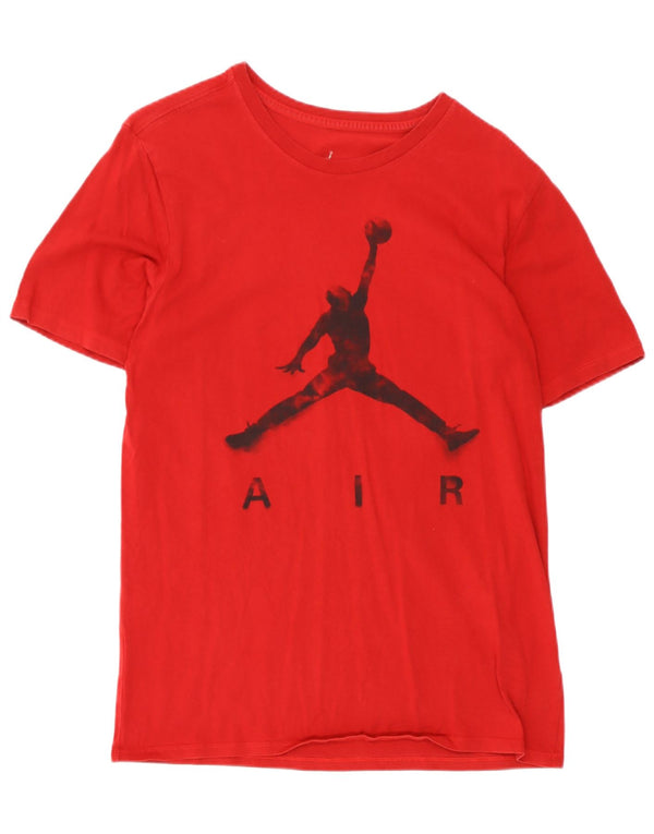 Jordan Herre Air Graphic T-Shirt Top Medium Rød