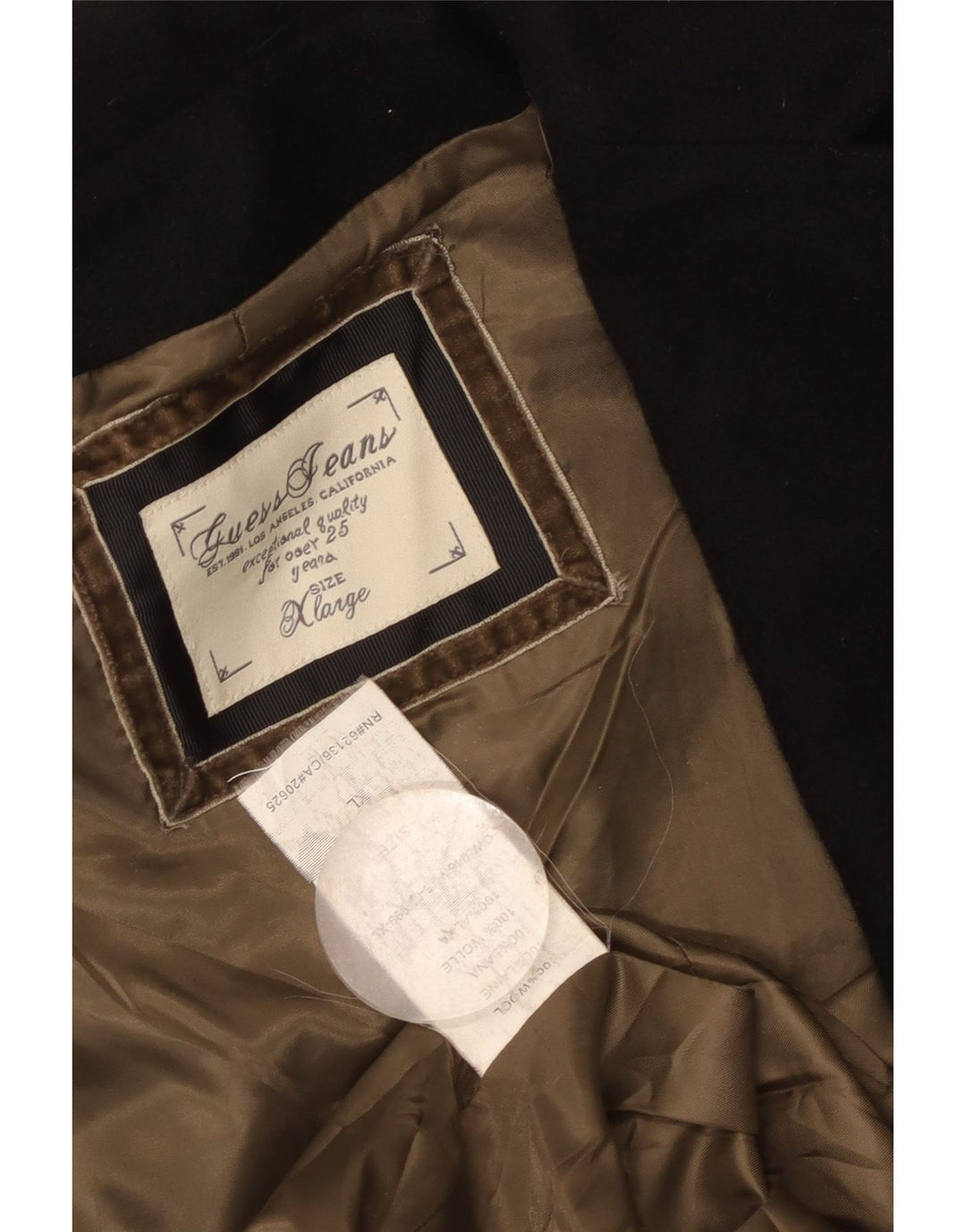 Guess Womens Pea Coat UK 18 XL Sort Uld