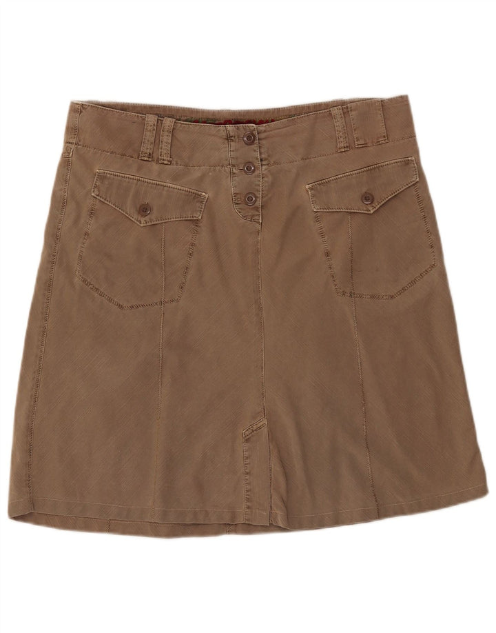 Napapijri Dame A-Line Nederdel IT 46 Large W36 Beige Bomuld