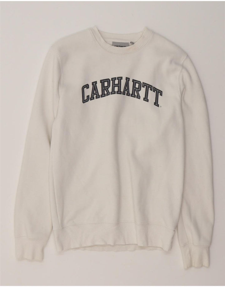 CARHARTT Grafisk sweatshirt til mænd XS Hvid bomuld