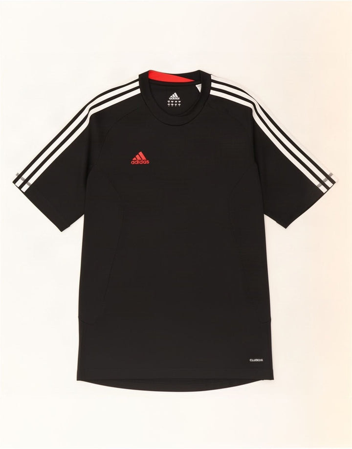 Adidas Herre Climacool T-Shirt Top Lille Sort Colourblock Polyester