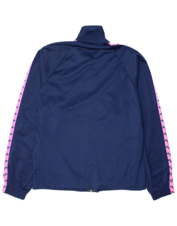 Arena Dame grafisk træningsdragt Top jakke UK 14 Large Navy Blue Colourblock