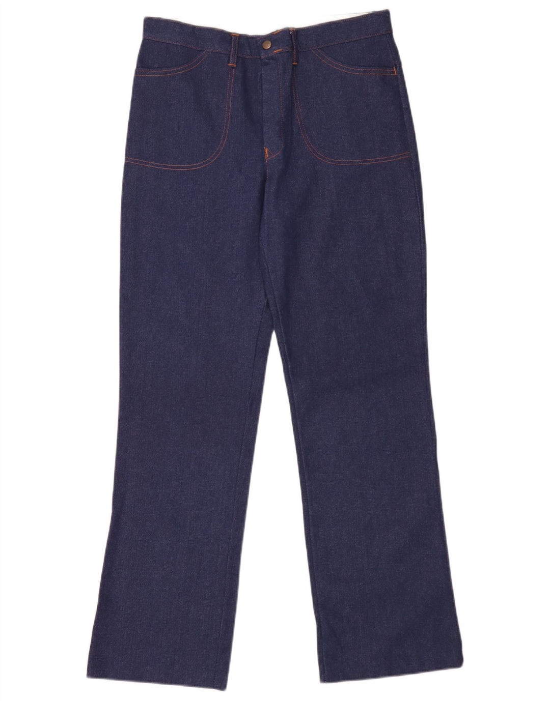 Vintage damejeans med brede ben W32 L31 marineblå