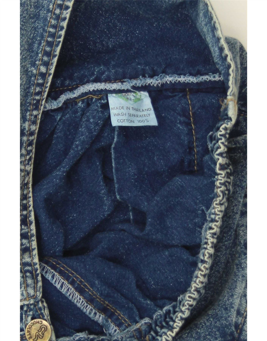 Vintage denimnederdel til kvinder W28 L30 blå bomuld