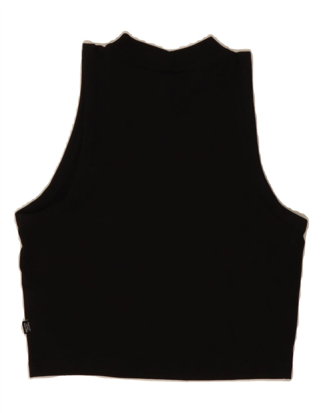 PUMA Womens Crop Graphic Vest Top UK 8 Small Black Cotton Vintage Puma and Second-Hand Puma from Messina Hembry 
