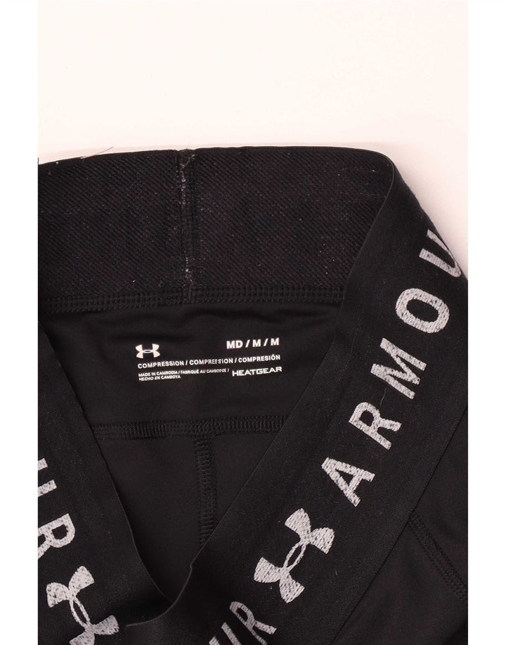 Under Armour Womens Heat Gear Grafiske Leggings UK 12 Medium Black