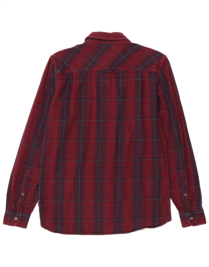 Hurley Herre Classic Fit Flanelskjorte Lille rødbrun ternet bomuld