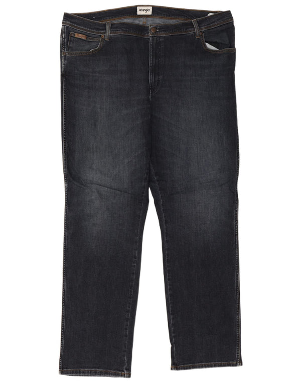 Wrangler Herre Texas Straight Jeans W46 L34 Blå Bomuld