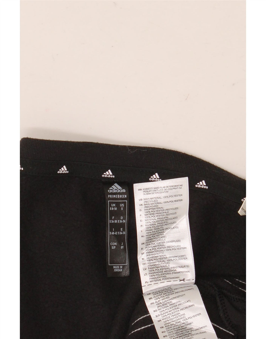 Adidas Dame Sweatshirt Jumper UK 8/10 Small Black Polyester
