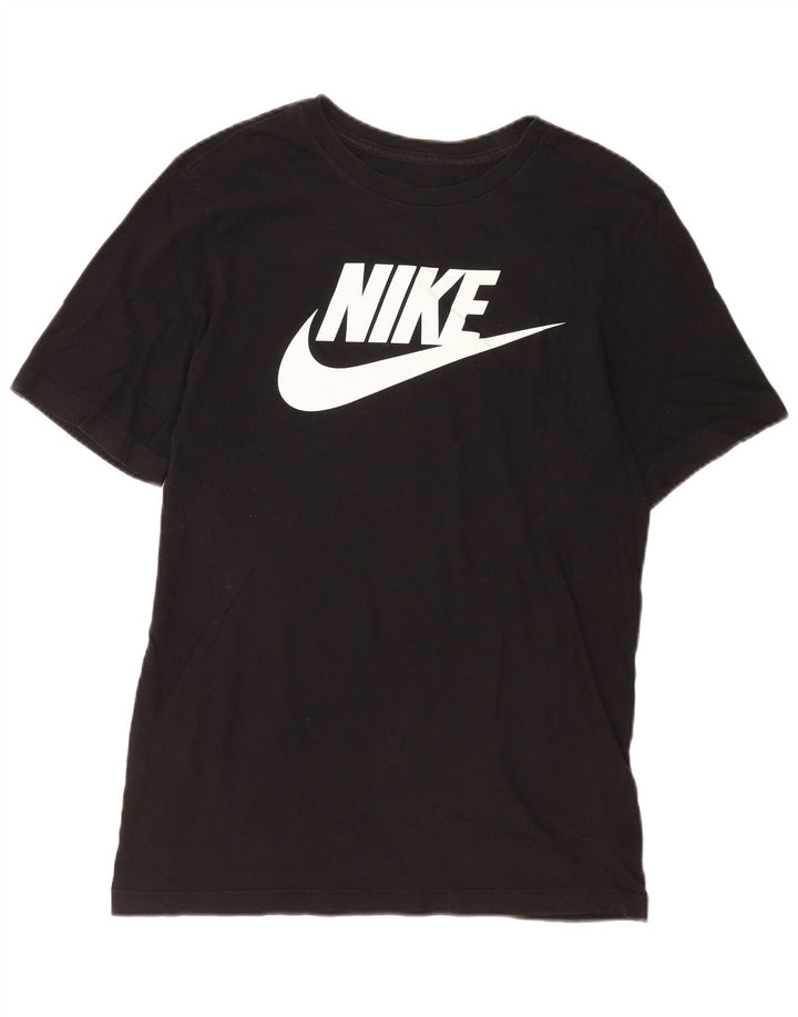 Nike grafisk t-shirt top til mænd, lille sort bomuld