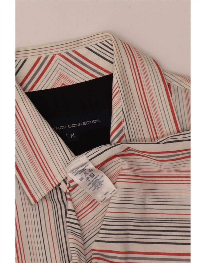 French Connection Herreskjorte Medium White Pinstripe Bomuld