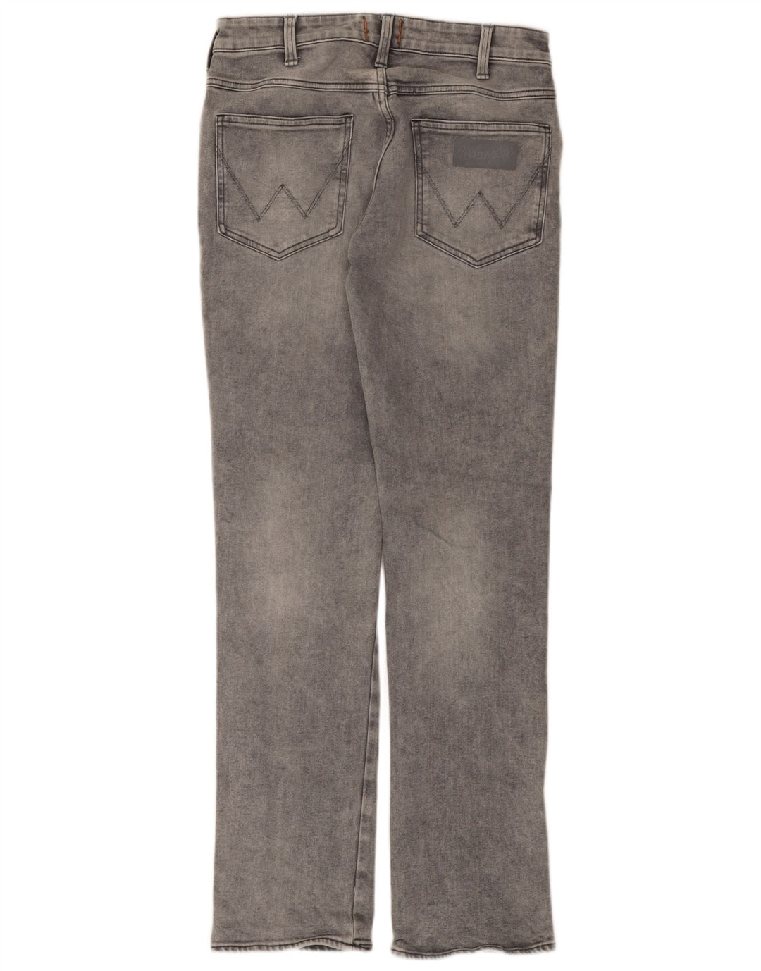Wrangler Herre Zathan Straight Jeans W30 L32 Grå Bomuld