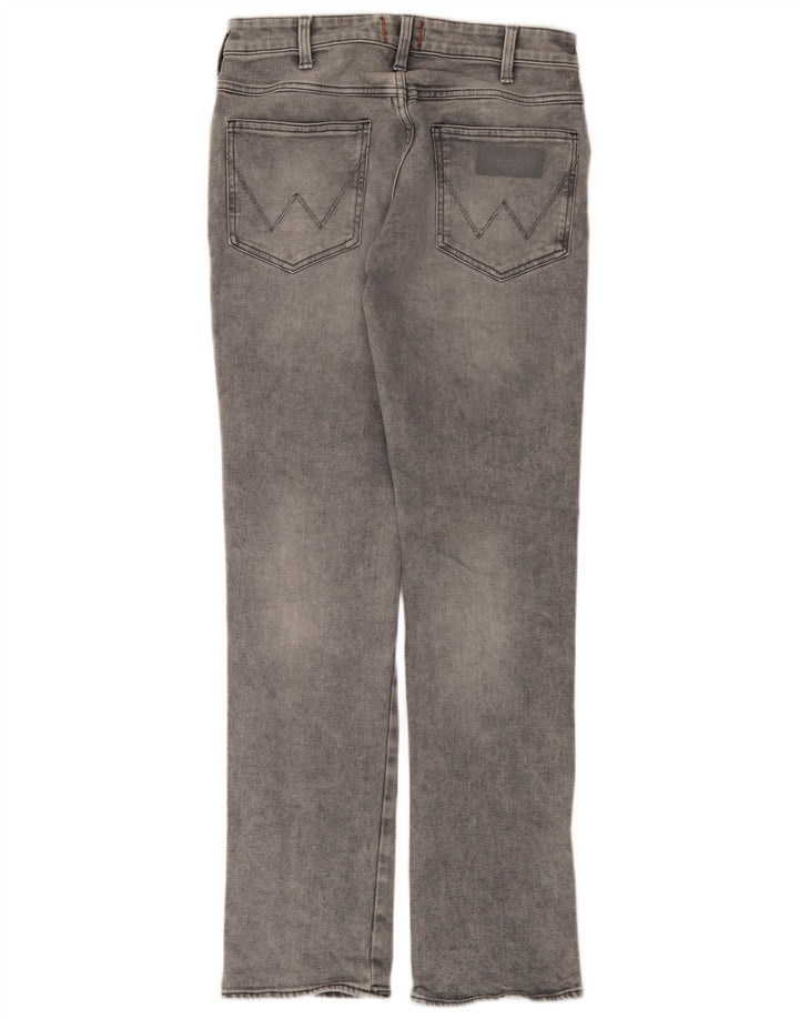 Wrangler Herre Zathan Straight Jeans W30 L32 Grå Bomuld