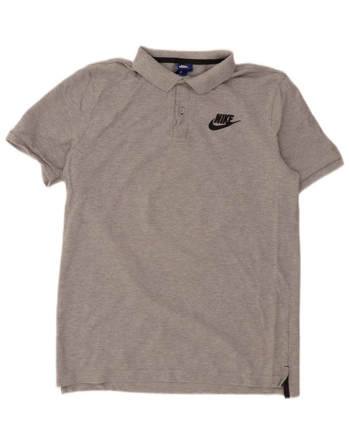 Nike herre poloshirt mellemgrå bomuld