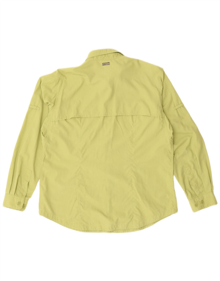 Columbia dameskjorte UK 16 Stor grøn nylon