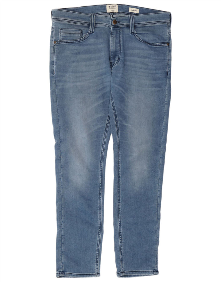 Mustang Herre Relaxed Fit Tapered Jeans W36 L30 Blå