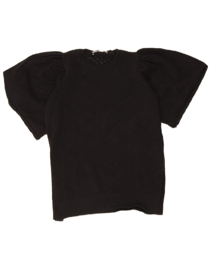 Marks & Spencer Dame sweater med rund hals DK 10 Small Black Geometric