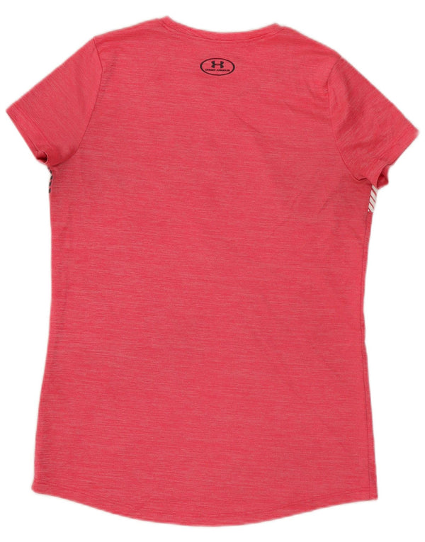 Under Armour Girls Heat Gear Grafisk T-Shirt Top 13-14 år XL Pink