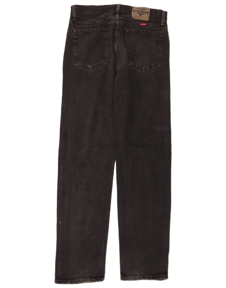 Wrangler Straight Jeans til mænd W32 L34 Sort bomuld