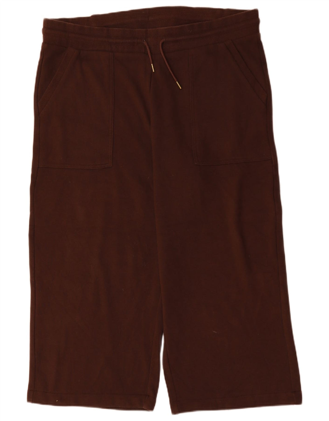Marks & Spencer Womens Crop træningsdragt Bukser UK 22 3XL Brun Polyester