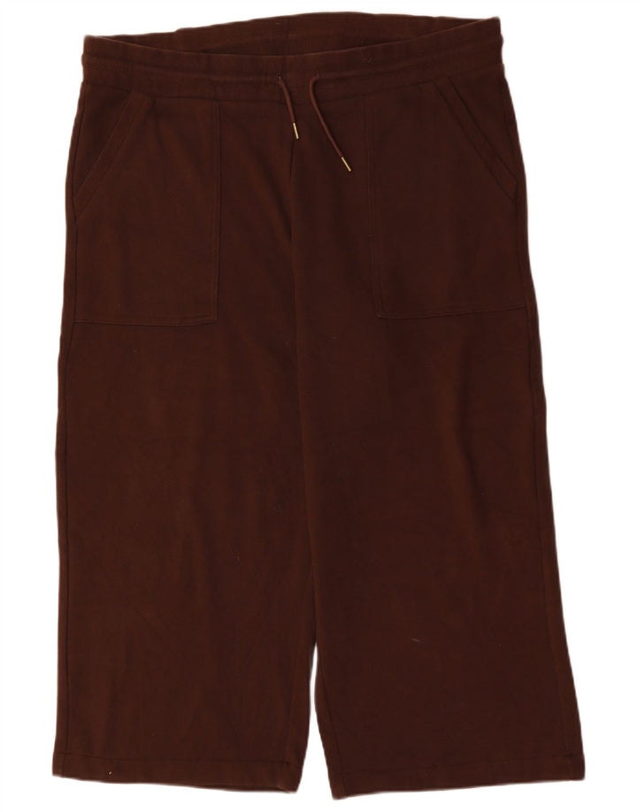 Marks & Spencer Womens Crop træningsdragt Bukser UK 22 3XL Brun Polyester