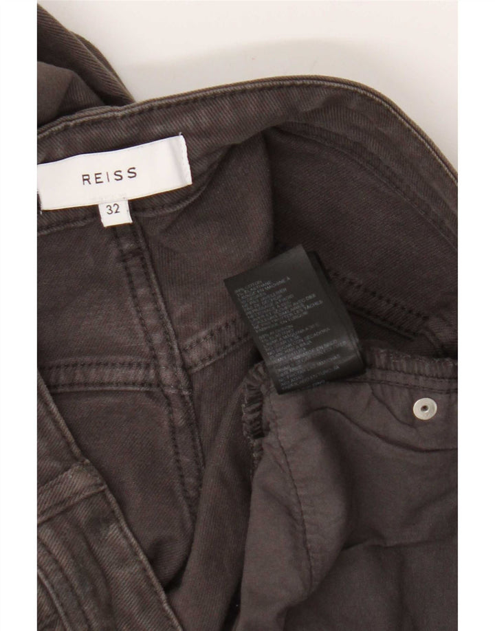 Reiss Slim Jeans til mænd W32 L32 Grå bomuld
