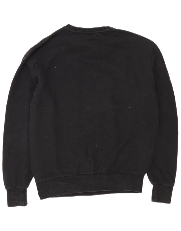 Ellesse Herre Sweatshirt Jumper Medium Sort Bomuld