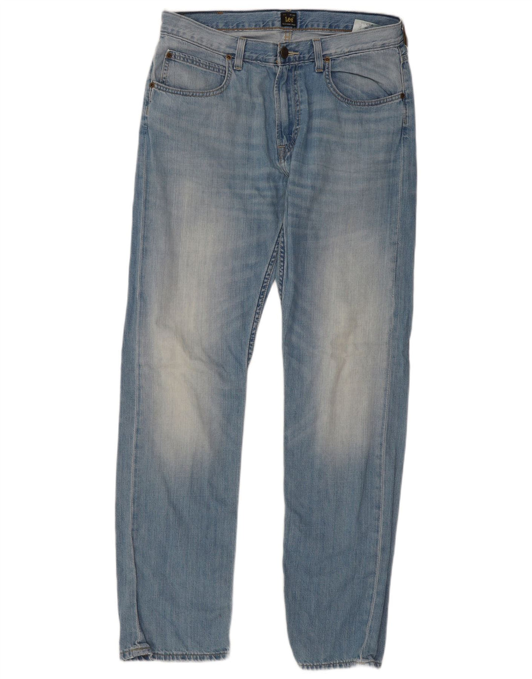 Lee Herre Blake Straight Jeans W34 L34 Blå Bomuld