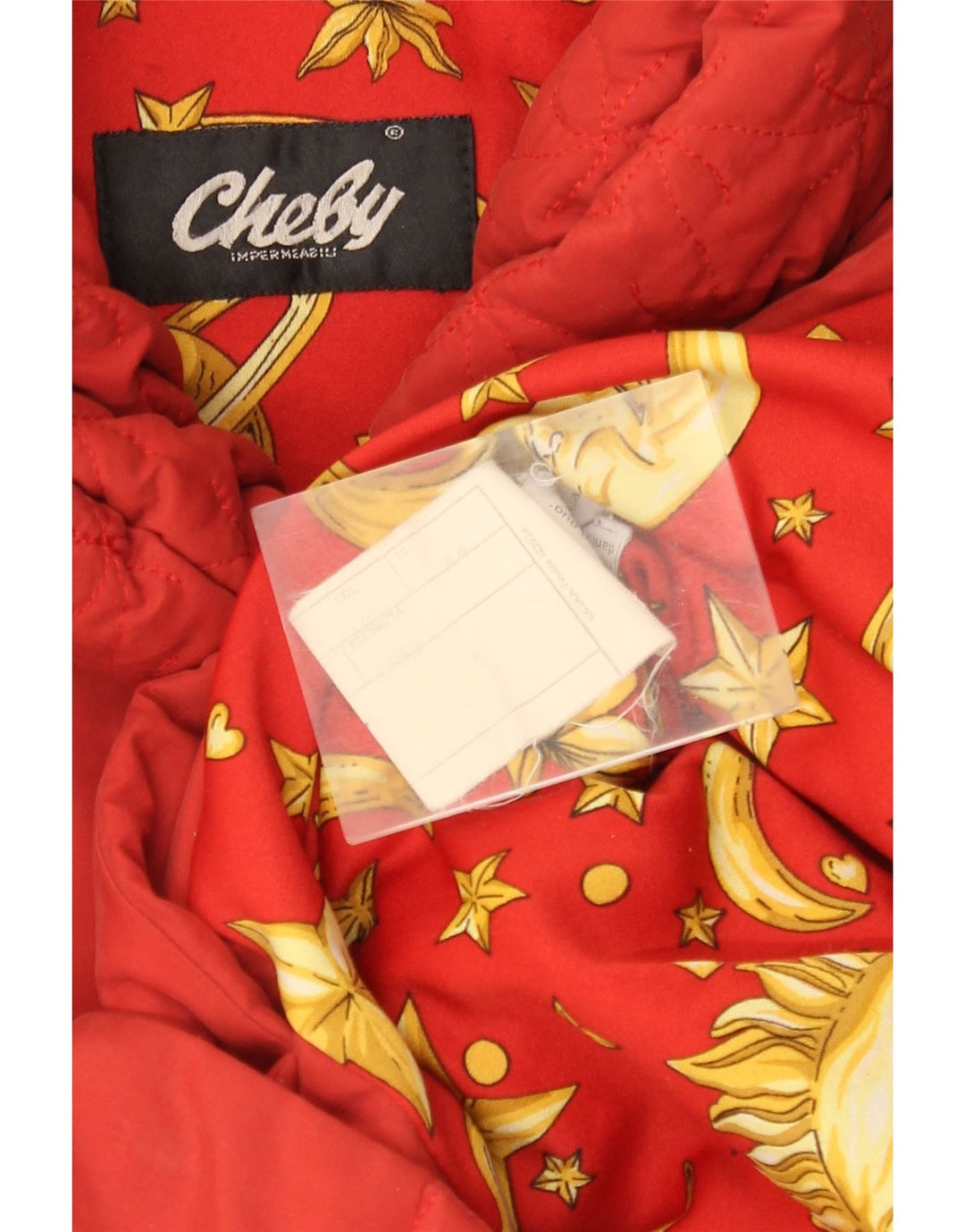 Vintage polstret frakke til kvinder EU 44 XL Rød