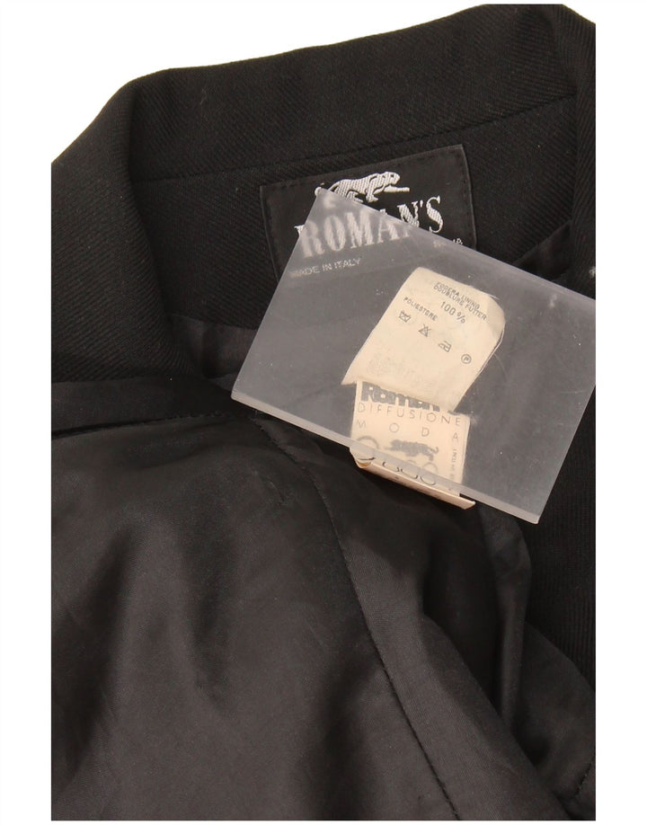 Roman's Dame 4-knaps blazerjakke UK 10 Lille Sort
