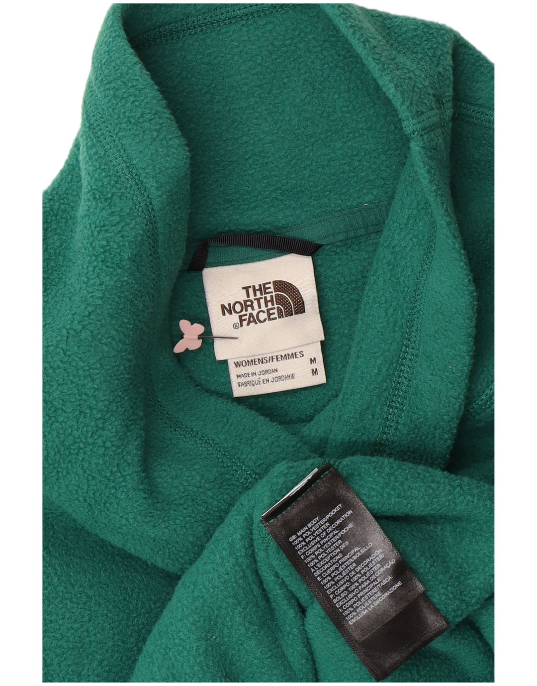 THE NORTH FACE Fleecetrøje til kvinder UK 14 Medium Green Polyester