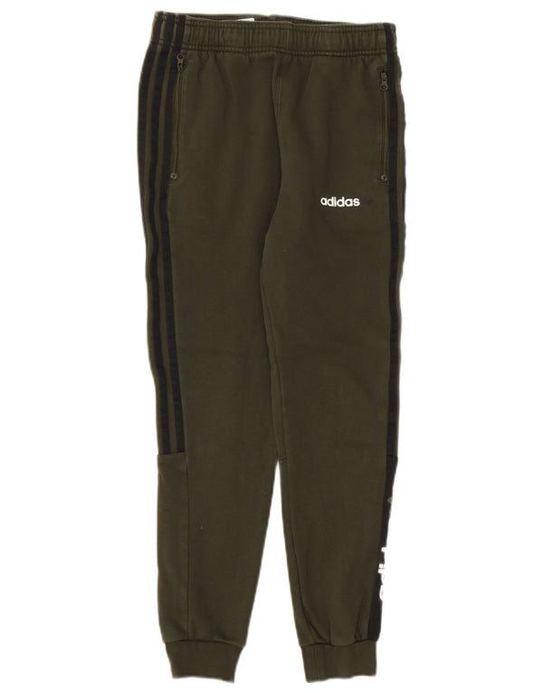 Adidas Drenge Træningsdragt Bukser Joggers 11-12 år Grøn Colourblock
