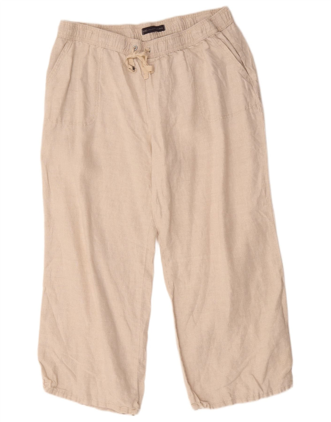 Marks & Spencer bukser med brede ben til kvinder W40 L26 Beige