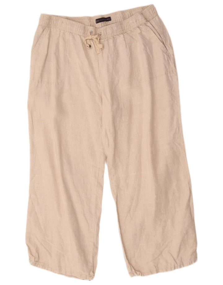 Marks & Spencer bukser med brede ben til kvinder W40 L26 Beige