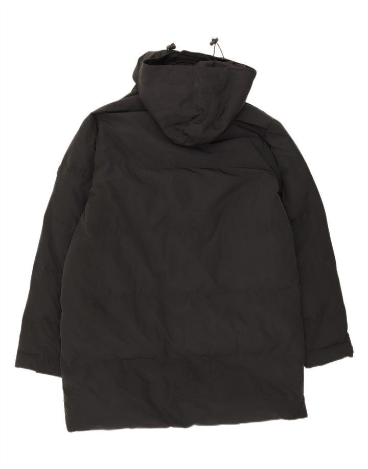 GAS Mens Hooded Padded Jacket UK 42 XL Black Polyester Vintage Gas and Second-Hand Gas from Messina Hembry 