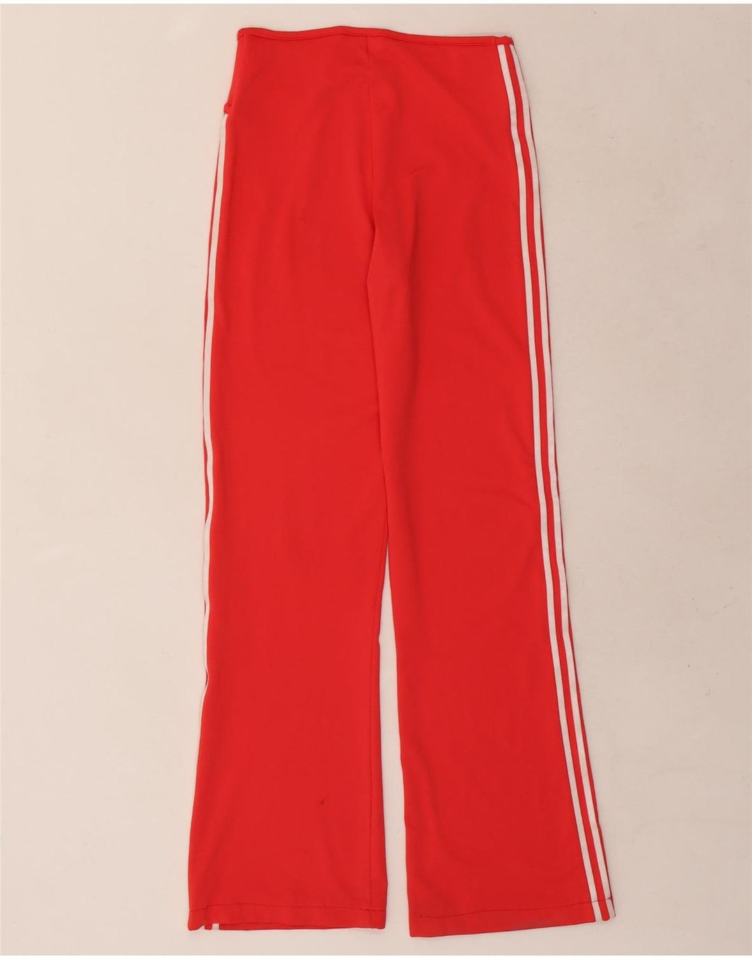Adidas Dame Flare træningsdragt Bukser UK 8 Small Red
