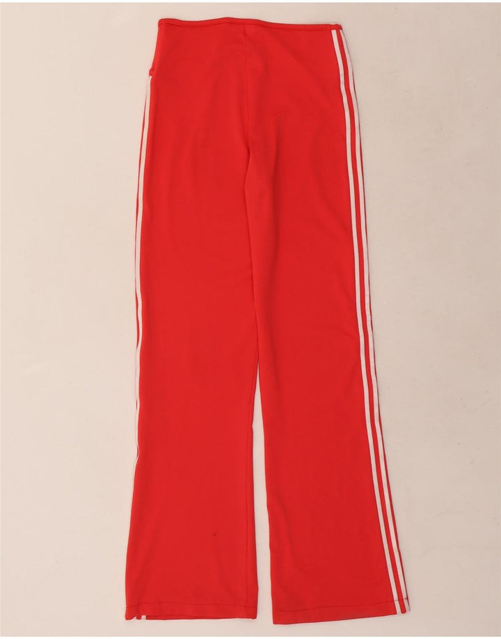 Adidas Dame Flare træningsdragt Bukser UK 8 Small Red
